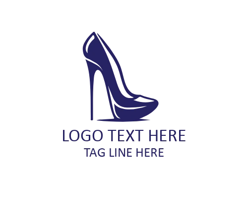 Minimal Charm Heel Logo for Clean Fashion Brands