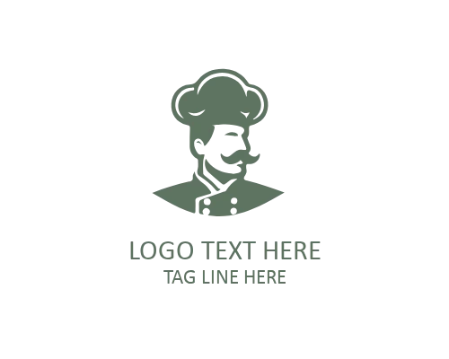 Minimal Chef Hat Logo