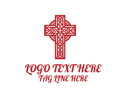 Minimal Christian Cross Logo