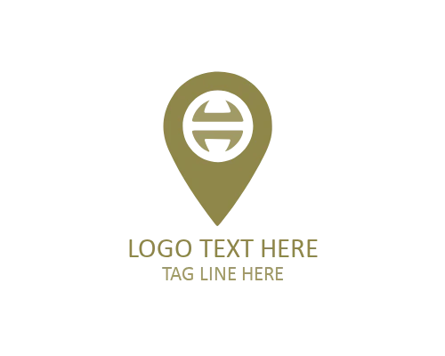 Minimal Circular Location Logo for Navigation Brands
