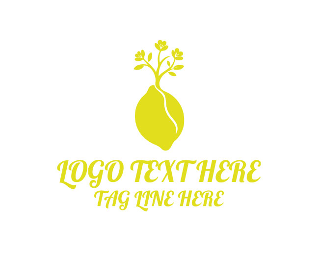 Minimal Citrus Orchard Logo