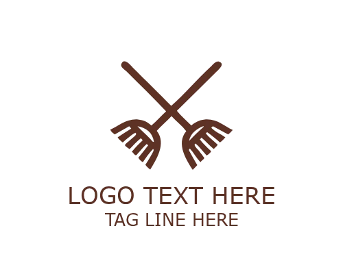 Minimal Cleaning Brush Logo for Modern Cleaning Service Branding