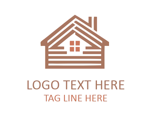Minimal Continuous Line Roof Logo for Modern Construction Brands