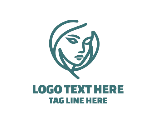 Minimal Cosmetic Lady Logo