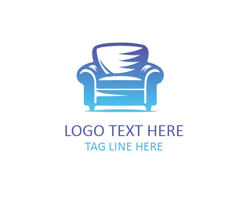 Minimal Couch Outline Logo