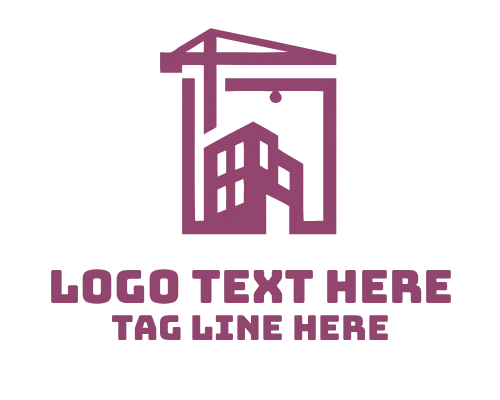 Minimal Crane Construction Logo