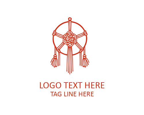 Minimal Crest Macramé Logo