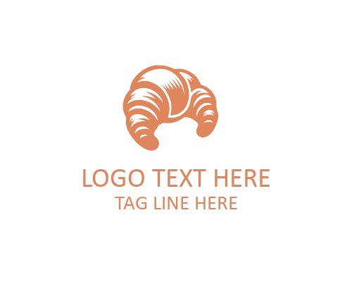 Minimal Croissant Food Icon