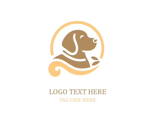 Minimal Cute Puppy Logo