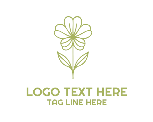 Minimal Daisy Flower Logo
