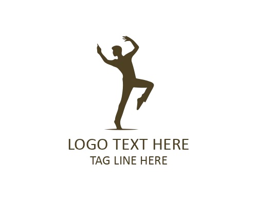 Minimal Dancing Logo for Performance and Arts Brands