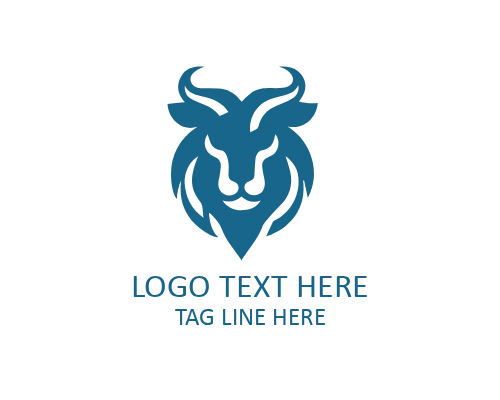 Minimal Deer Antlers Logo for Nature, Wildlife, and Outdoor Brands