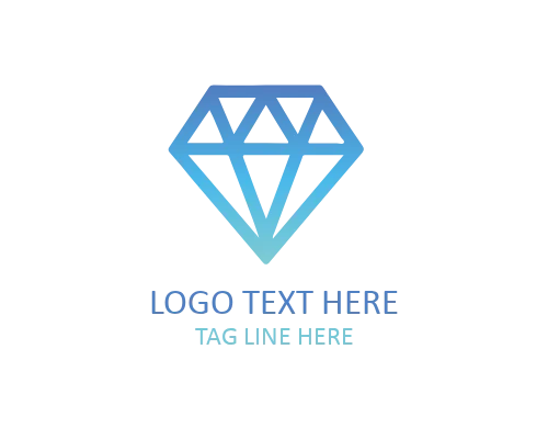 Minimal Diamond Outline Logo