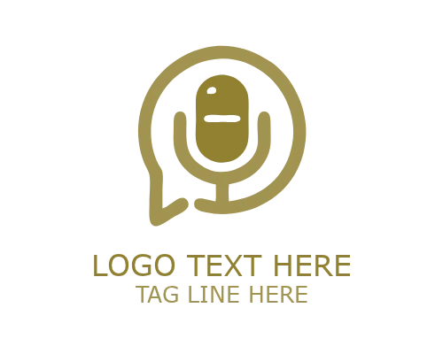 Minimal Digital Podcast Logo for Streaming and Media Branding
