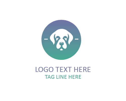 Minimal Dog Outline Logo