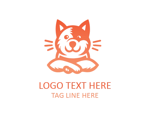 Minimal Doggy Outline Logo