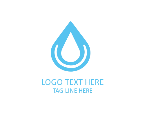 Minimal Droplet Outline Logo