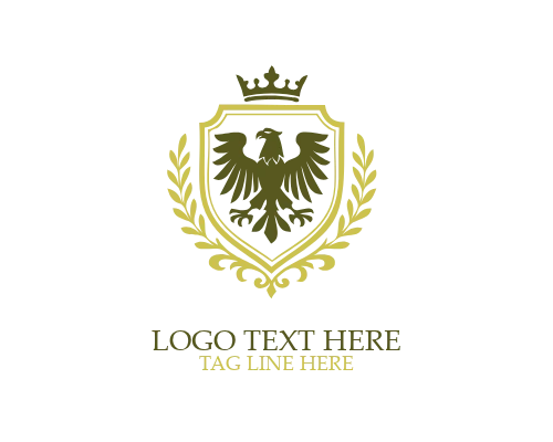 Minimal Eagle Crest Logo