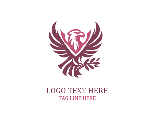 Minimal Eagle Icon Logo
