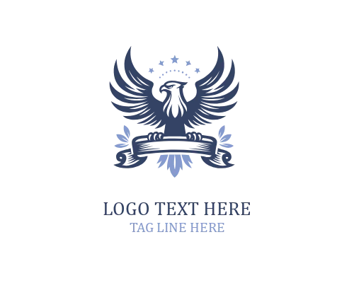 Minimal Eagle Wings Logo