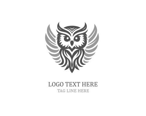 Minimal Education Owl Logo