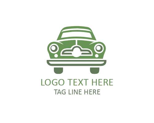 Minimal Electric Car Logo for Eco-Friendly Automotive Brands