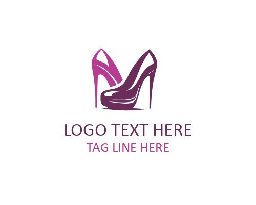 Minimal Elegant Heels Fashion Logo