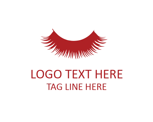 Minimal Eye Lashes Beauty Logo