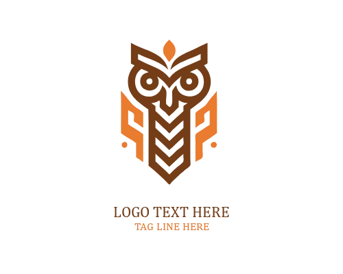 Minimal Eyes Owl Logo