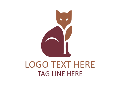 Minimal Face Linear Cat Logo for Veterinary Branding