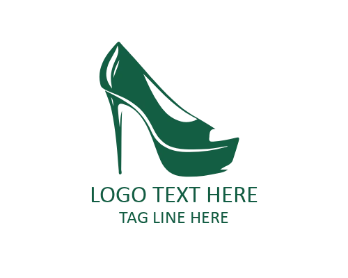 Minimal Fashion Heel Logo for Modern Shoe Brands