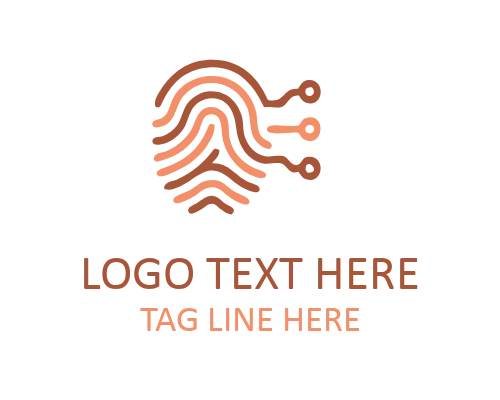 Minimal Fingerprint Logo