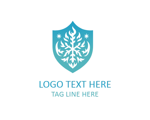 Minimal Fire and Ice Logo for Clean Branding and Modern Identity