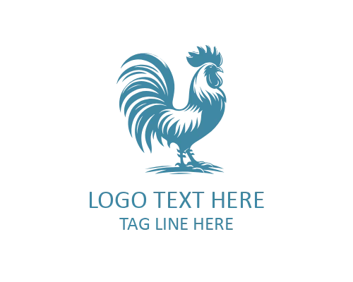 Minimal Fire Rooster Logo for Modern Brands