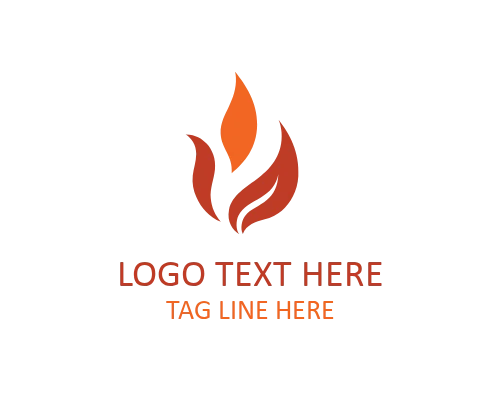 Minimal Fire Spark Logo