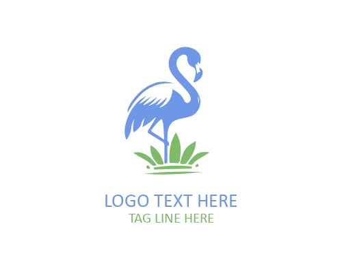 Minimal Flamingo Line Logo for Creative and Modern Brands