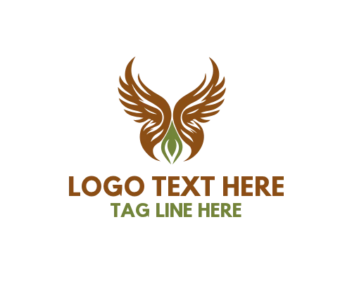 Minimal Flight Wings Logo