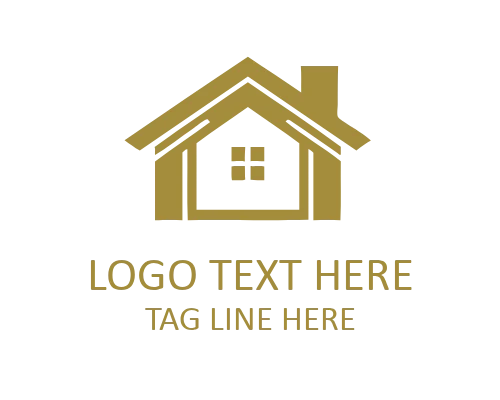 Minimal Floating Line Roof Logo for Modern Architecture Brands