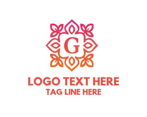 Minimal Floral Letter G Logo