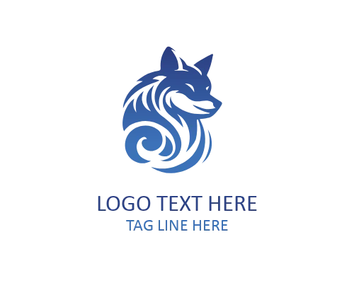 Minimal Fox Face Logo