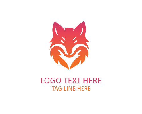Minimal Fox Outline Logo