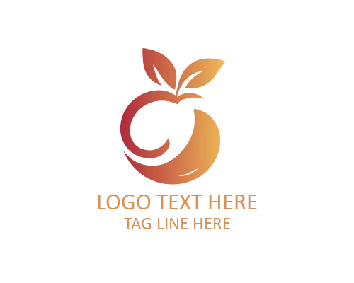 Minimal Fresh Apple Logo