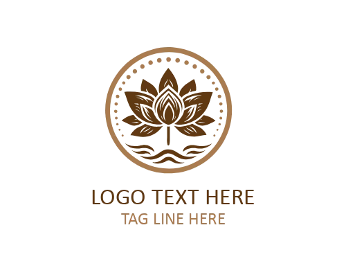 Minimal Geometric Lotus Petal Logo for Modern Wellness Brands