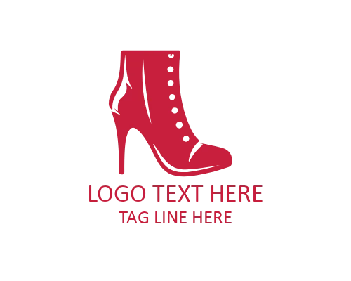 Minimal Glam Heel Logo for Contemporary Fashion Brands