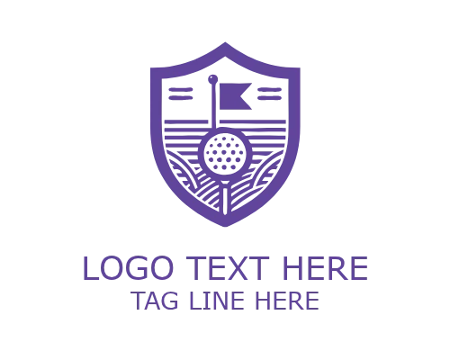 Minimal Golf Tee Logo for Modern Sports and Club Branding