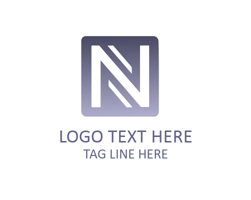 Minimal Gradient Letter N Logo for Modern Branding