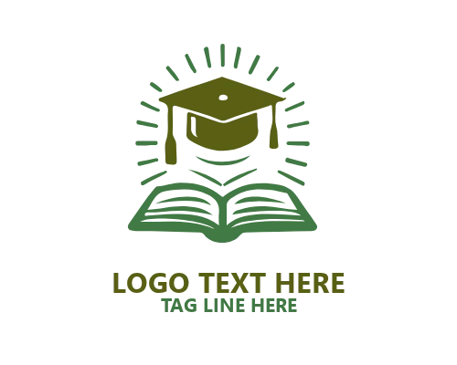 Minimal Graduation Cap Logo