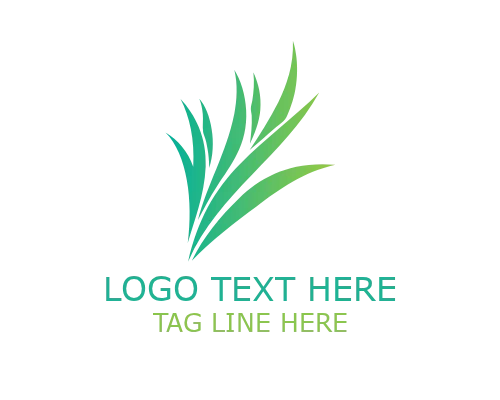 Minimal Grass Outline Logo