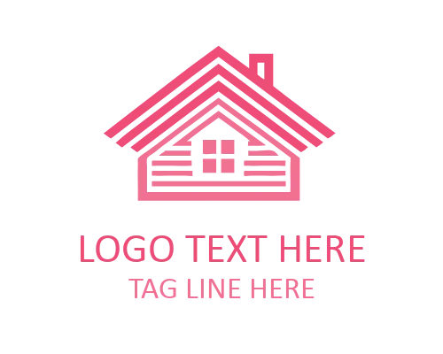 Minimal Grid Roof Logo for Construction and Building Brands