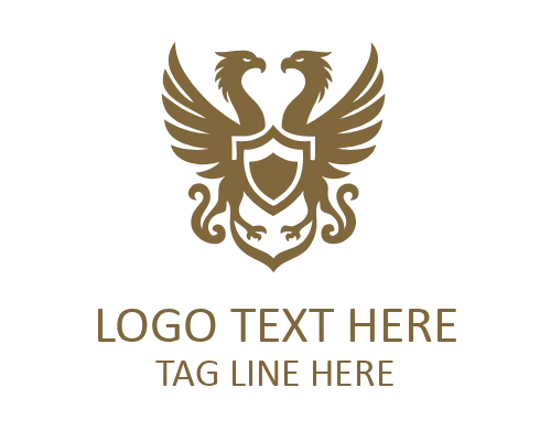 Minimal Griffin Crest Logo